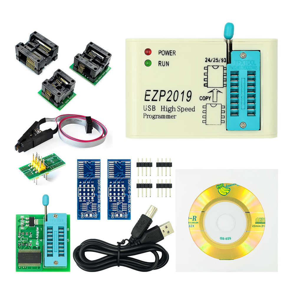 Ezp2019 High-speed Usb Spi Programmer Support 24 25 93 Eeprom 25 Flash Bios Chip