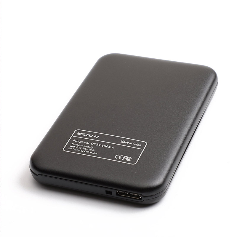 Aluminum Alloy USB 3.0 to SATA External Hard Drive Disk Enclosure 500G 1T 2T for EXFAT WIN Stystem black