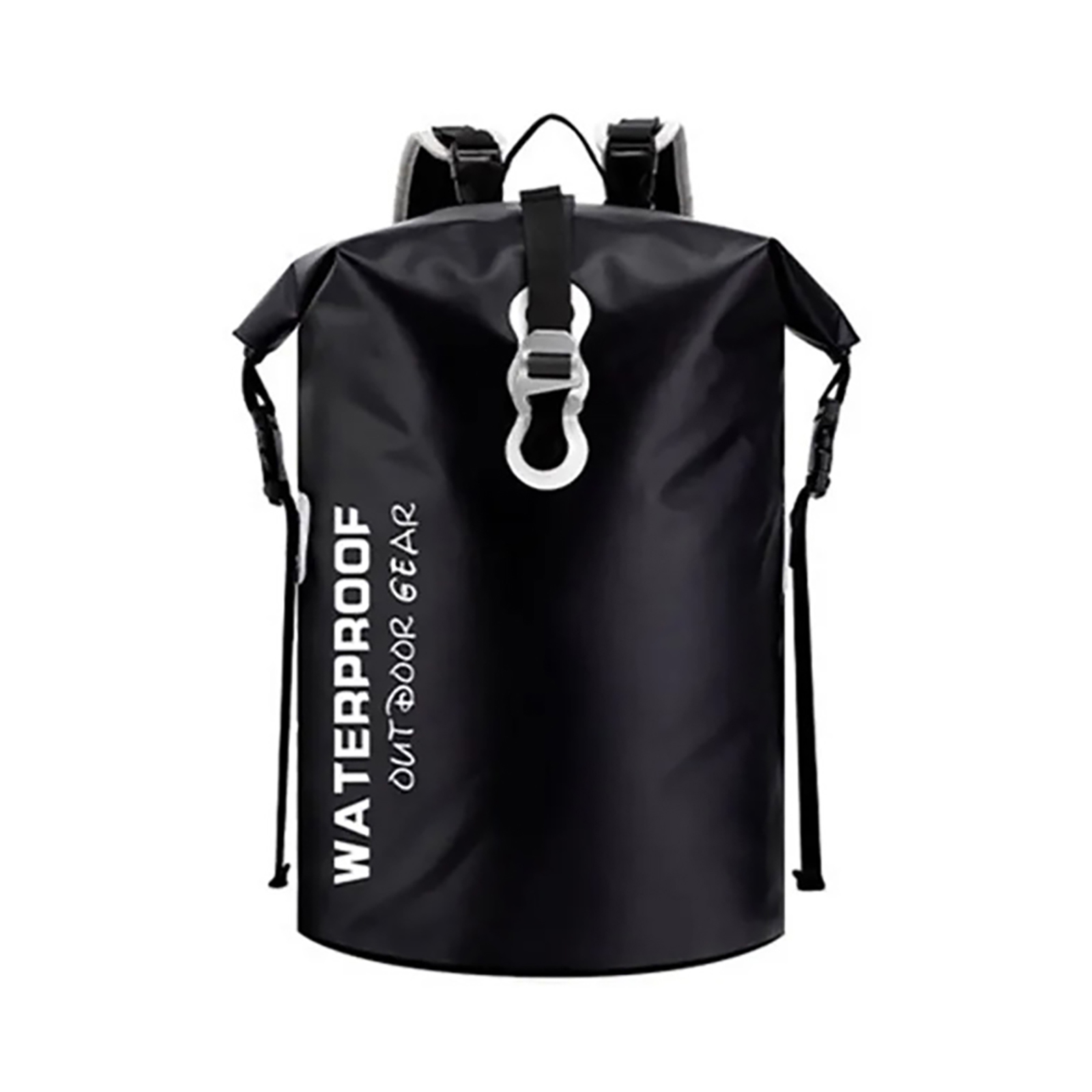 30L Outdoor Swimming Packing Waterproof Trekking Bag Sports Backpack Camping Equipment For Kayaking, Boating, Surfing, Fishing, Rafting, Swimming, Hiking D Black-WATERPROOF