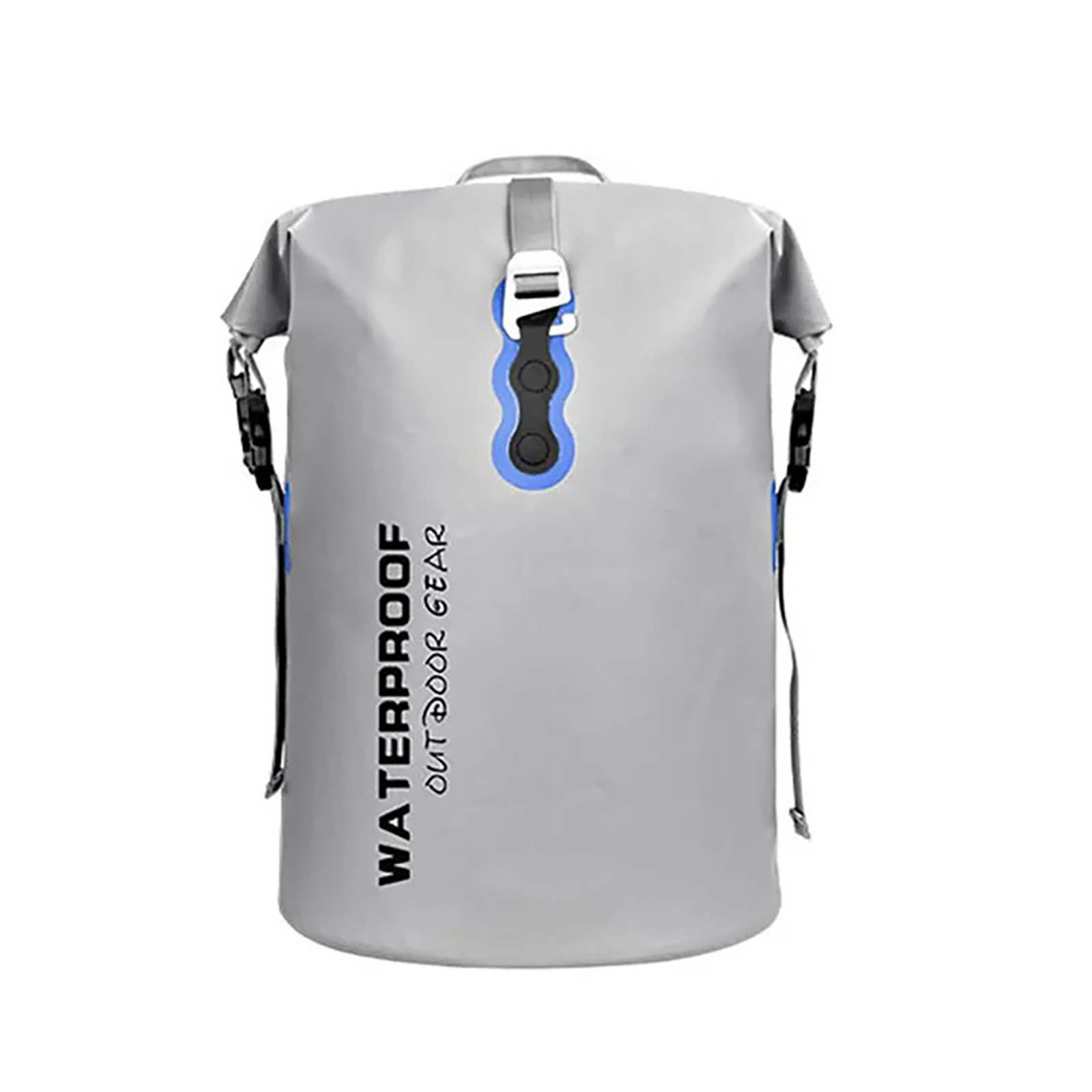 30L Outdoor Swimming Packing Waterproof Trekking Bag Sports Backpack Camping Equipment For Kayaking, Boating, Surfing, Fishing, Rafting, Swimming, Hiking F Grey-WATERPROOF