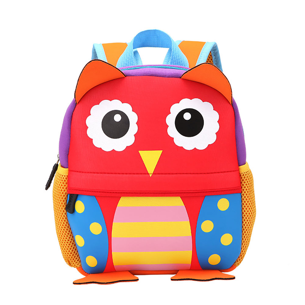 Kids Toddler Backpack Cartoon Animal Cute Neoprene School Bag For Kindergarten Preschool Boys Girls Gifts owl