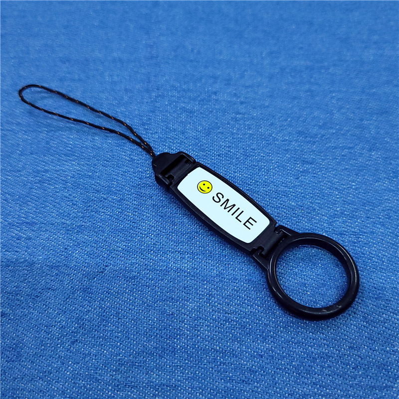 14cm Mobile Phone Lanyard Ring Buckle Anti-drop U Disk Lanyard Durable Rope Random pattern