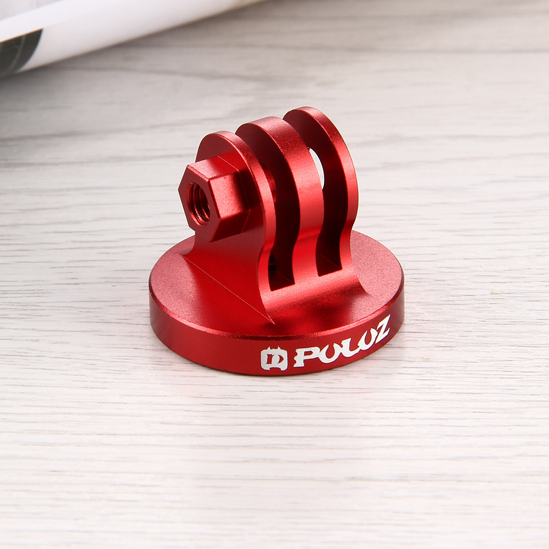 PULUZ CNC Aluminum Alloy Tripod Mount Base Tripod Adapter for GoPro HERO 5 4 3+ 3 2 1 SJ4000 for Xiaomi Yi Sports Camera red