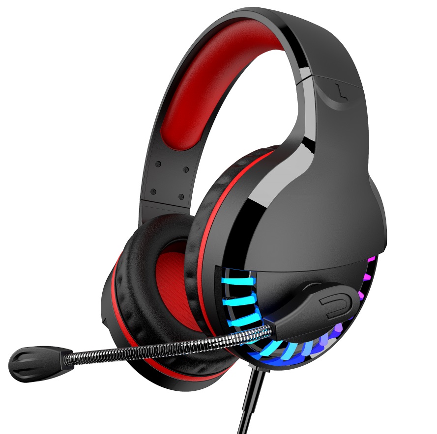 Gaming Headphones M18 3.5MM+USB Stereo Earphones Headset with Microphone forLaptop/PC Tablet Gamer Colorful glow