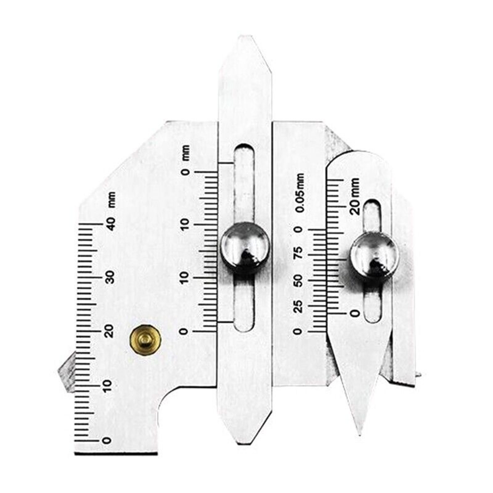 Fillet Weld Gauge Set, Welding Gauges Set, Wear Resistance Stainless Steel Measuring Ruler, Durable Welding Gauge For Measuring Angles, Heights, Widths, Gaps welding inspection ruler