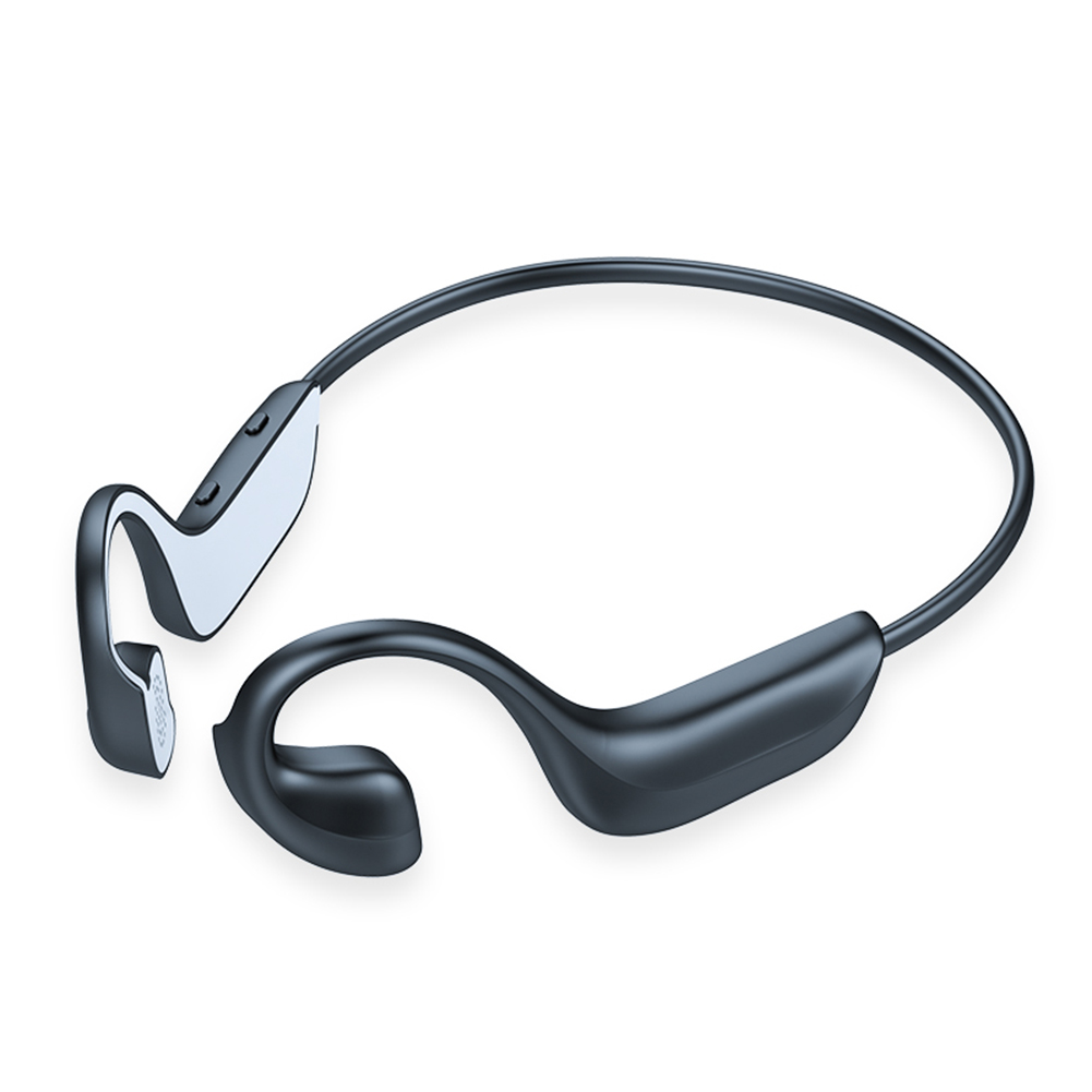 G-100 Waterproof Bone  Conduction Headset Earphone Bluetooth  5.1 Wireless Sports  Earphone Headset With  Mic Wireless  Earphone gray