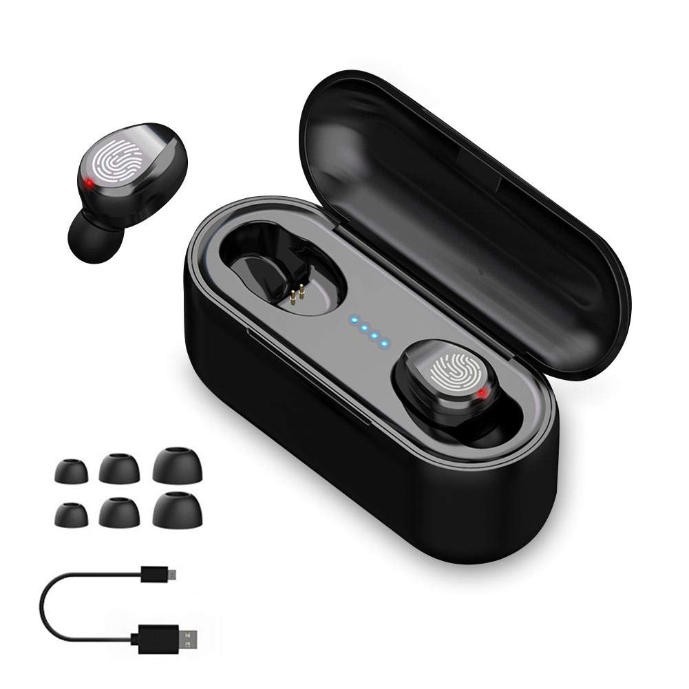 F9 Mini Wireless Bluetooth Earphone Stereo Sound Ultra-long Standby Time Sweatproof Sport Earbuds with 3500mA Charging Box Mobile Power Bank  Touch edition