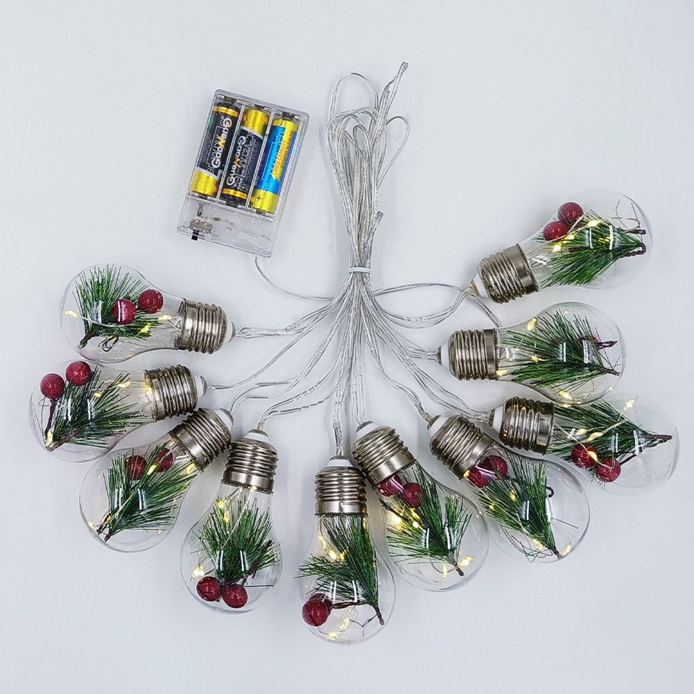 Led Pine Needle String Lights Ip55 Waterproof Energy-saving Light Bulb