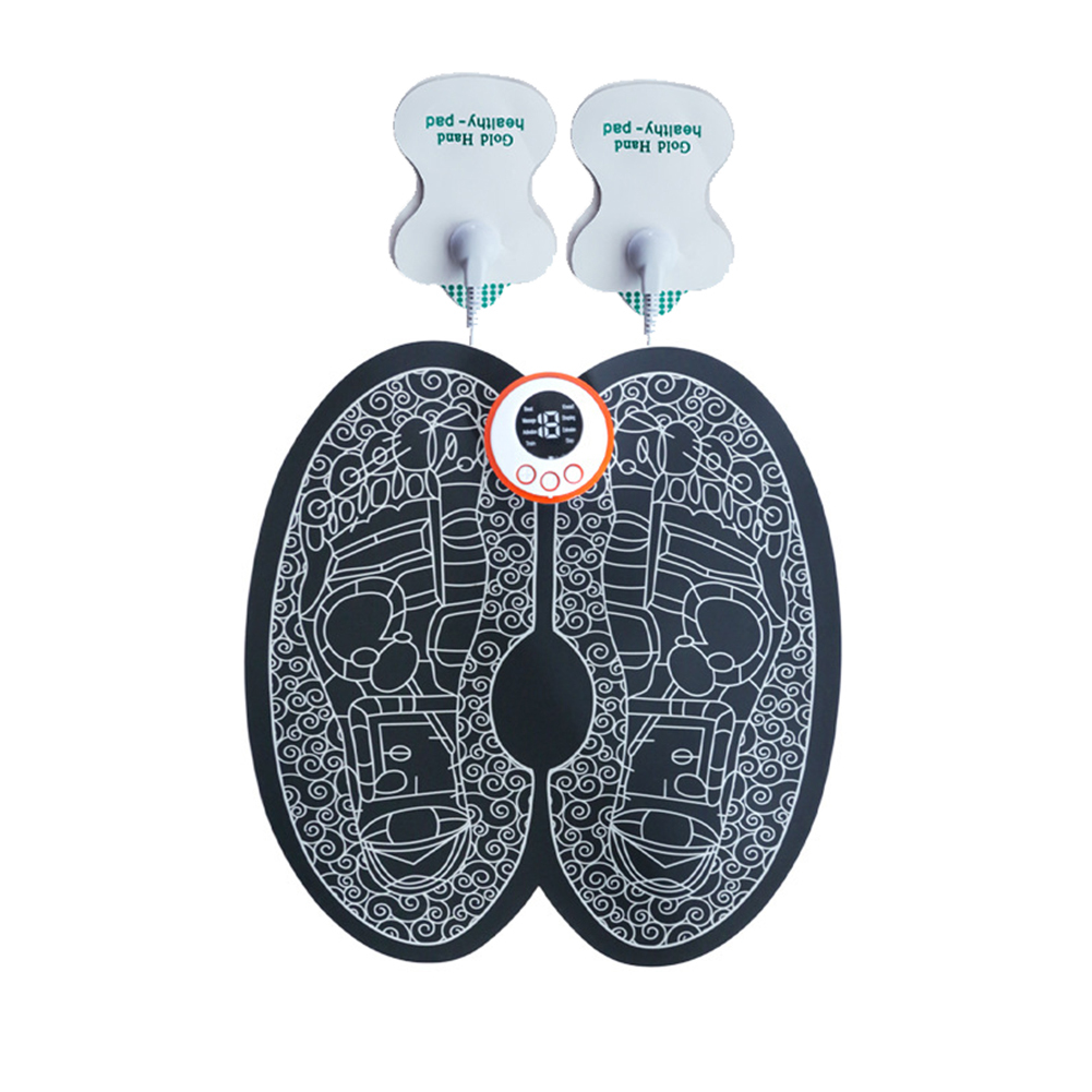 Foot Massager, EMS Foot Massager Mat With 8 Modes & 19 Levels, Pain Plantar Relief, Improve Circulation, Muscle Relaxation Foot Massager Mat For Women Men (round English version)