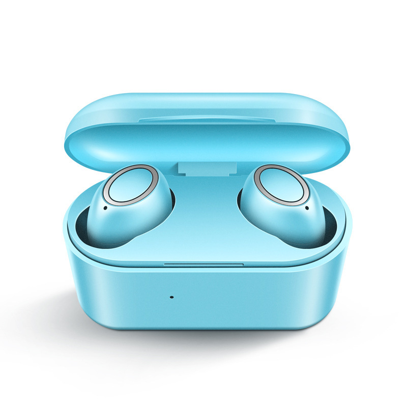 D015 TWS5.0 Wireless Headphone Bluetooth In-Ear Handsfree Headset Sport Earbuds blue