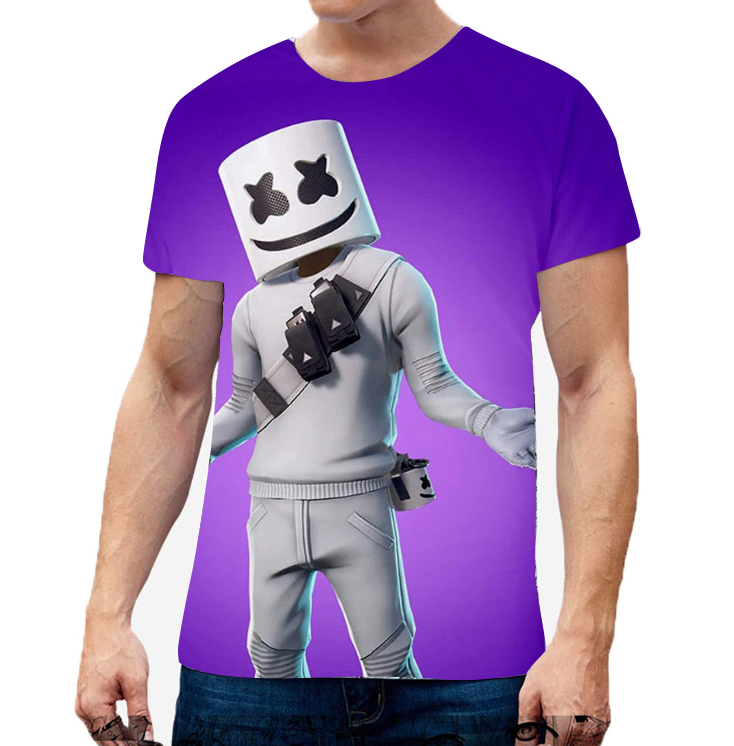 T shirt marshmello fortnite hot sale