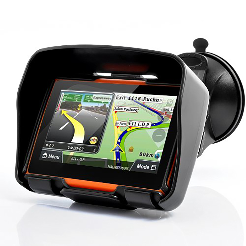 4.3 Inch Motorcycle GPS Navigator Ipx7 Waterproof Portable Locator Black