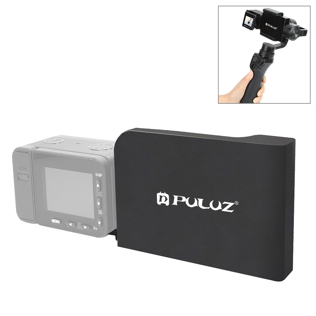 PULUZ Mobile Phone Gimbal Switch Mount Plate Adapter for Sony RX0 II Handheld Phone Gimbal Camera Accessories black