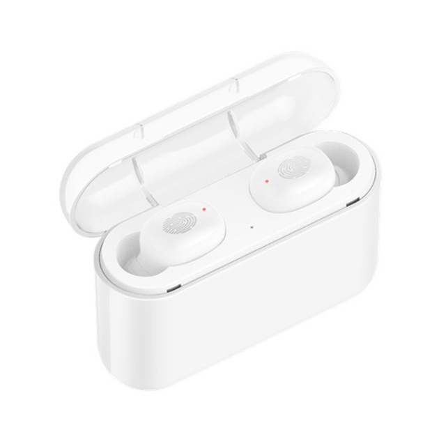 A1 TWS Wireless Sport Earphones Bluetooth 5.0 3D Stereo In-ear Earbuds Mini Headset with Charging Box Universal white
