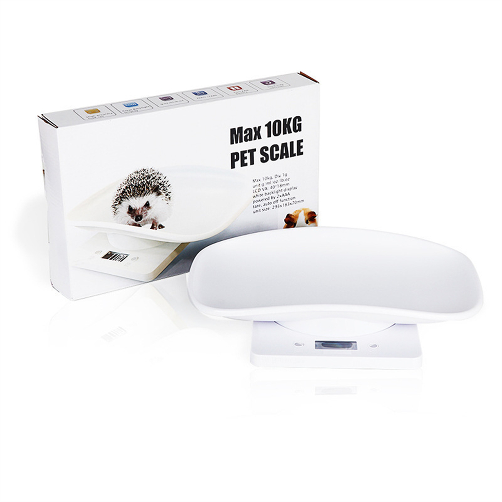 10kg Electronic Scale High Precision Dog Cat Animal Pet Electronic Balance New-Born Weighing Tools With Tray as picture show
