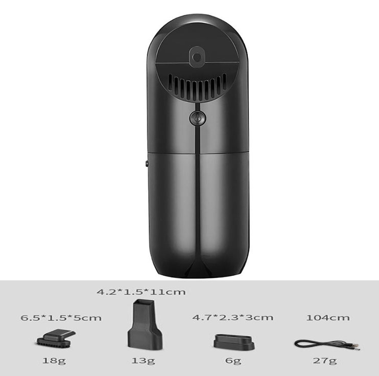 Car Vacuum Cleaner Portable Handheld Cordless 120W 5V 3500PA Super Suction Wet/Dry Vaccum Cleaner for Car Home Black wireless