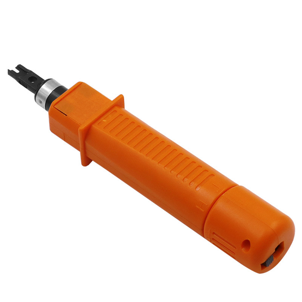 Impact Punch Down Tool Multi-purpose Network Module Wiring Knife Clamping Device Terminal Insertion Tool orange