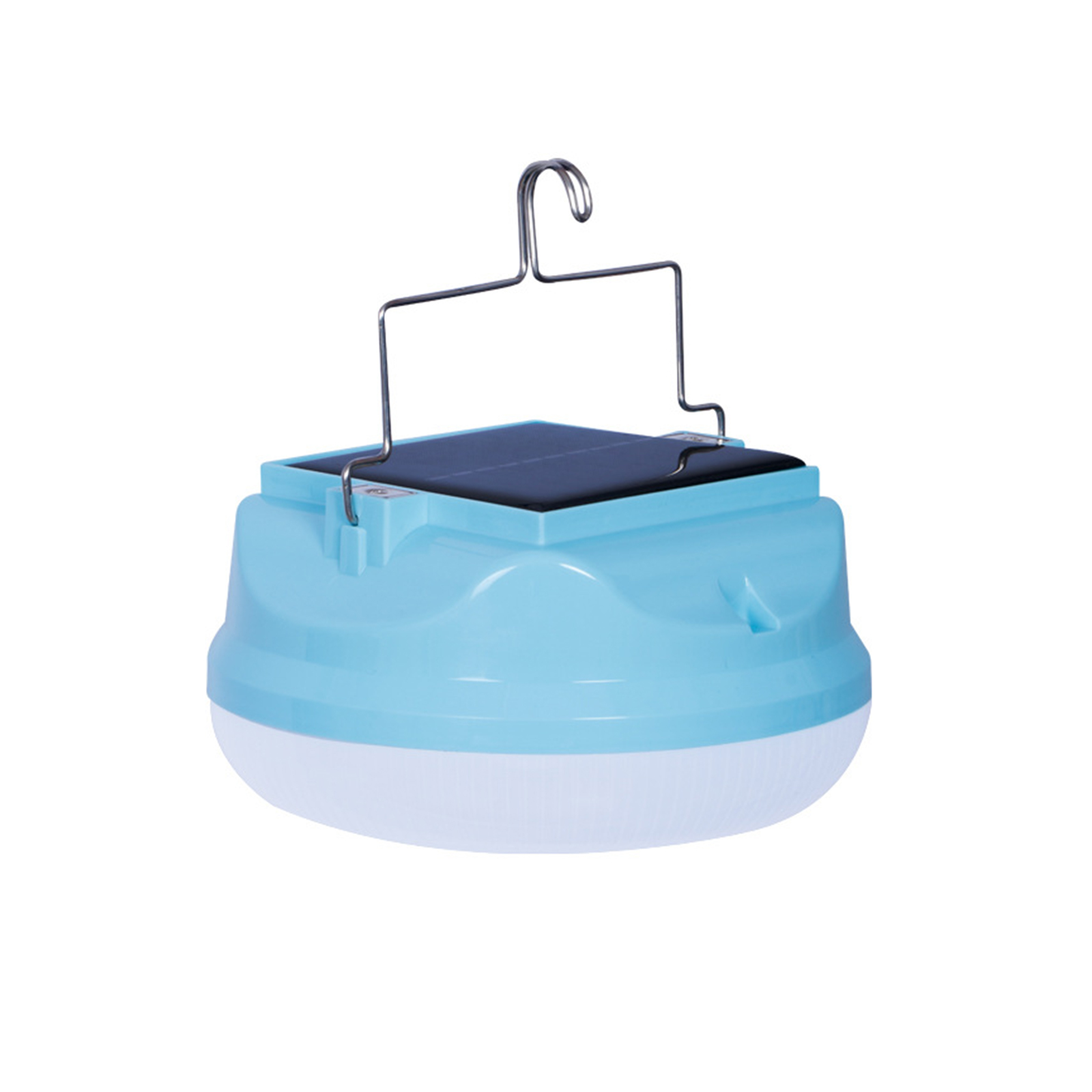 Solar Emergency Light Rechargeable Light Bulb Portable Emergency Bulbs Hanging Tent Light LED Lantern 3600MAH Waterproof Light For Outdoor Camping Tent blue