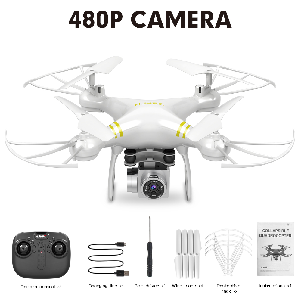 Join the Elite Club HJ101 Wifi Camera Air Pressure Fixed Height Face Recognition Drone White 480P+ face recognition