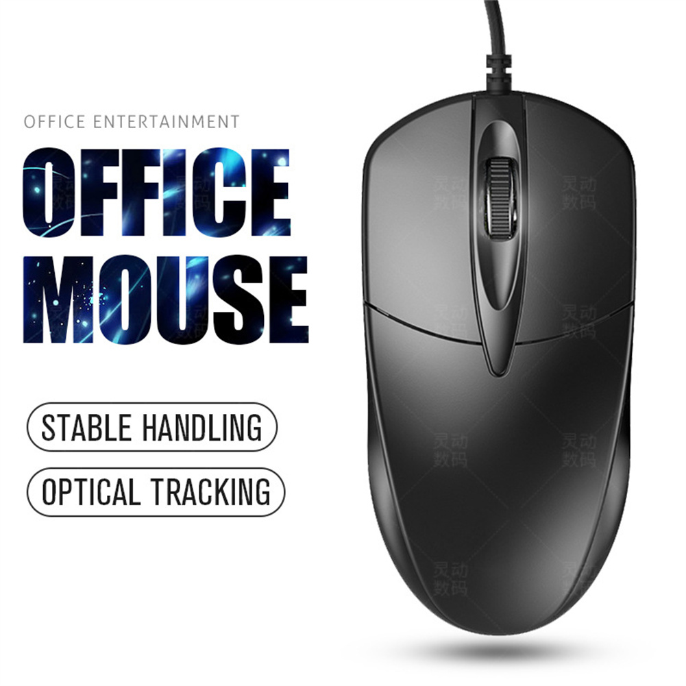 Computer Mouse Luminous Wired Silent Ergonomic Design Gaming Mouse Computer Laptop Accessory Black One Size