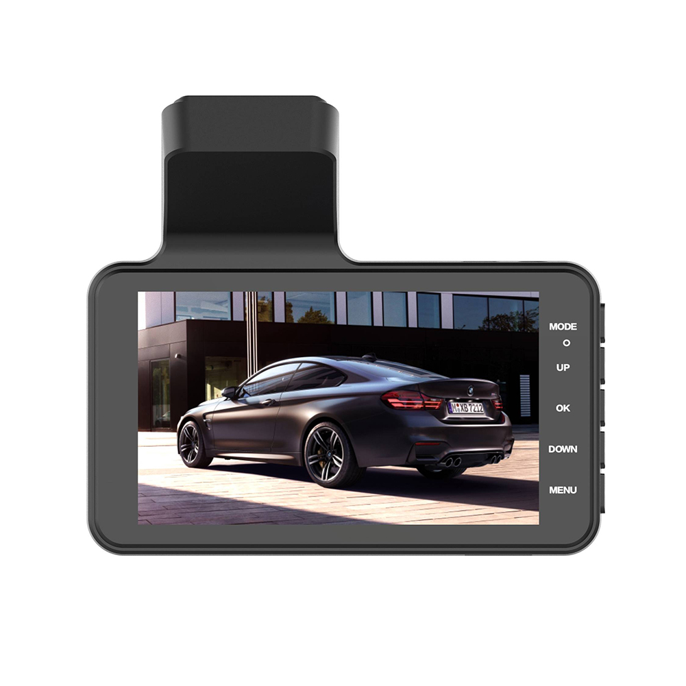 4-inch Large Screen Driving Recorder HD 1080P Dual Recording Reversing Camera