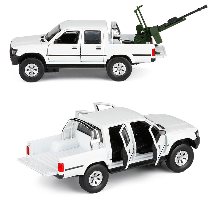 white pickup truck toy