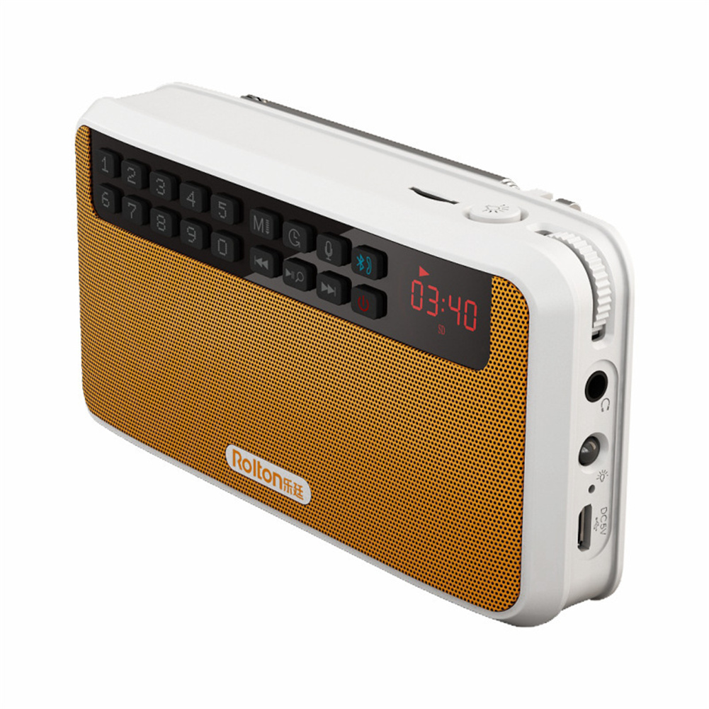 Rolton E500 Portable Stereo Bluetooth Speaker FM Radio Clear Bass Dual Track