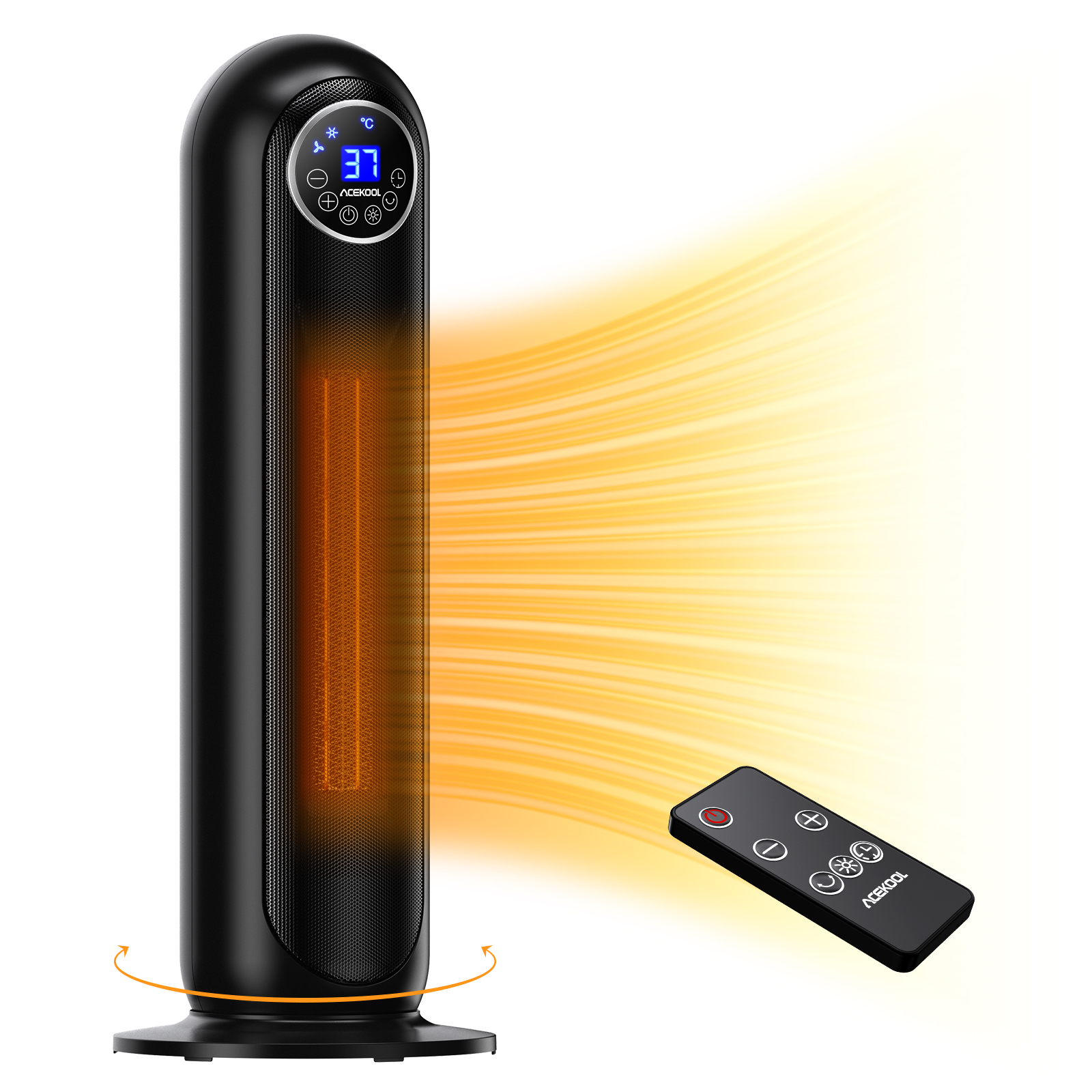 Exceptional ACEKOOL HF1 Portable Space Heater with 1500W Power, 2-second Heat Up Time and Thermostat Control, Made in the USA