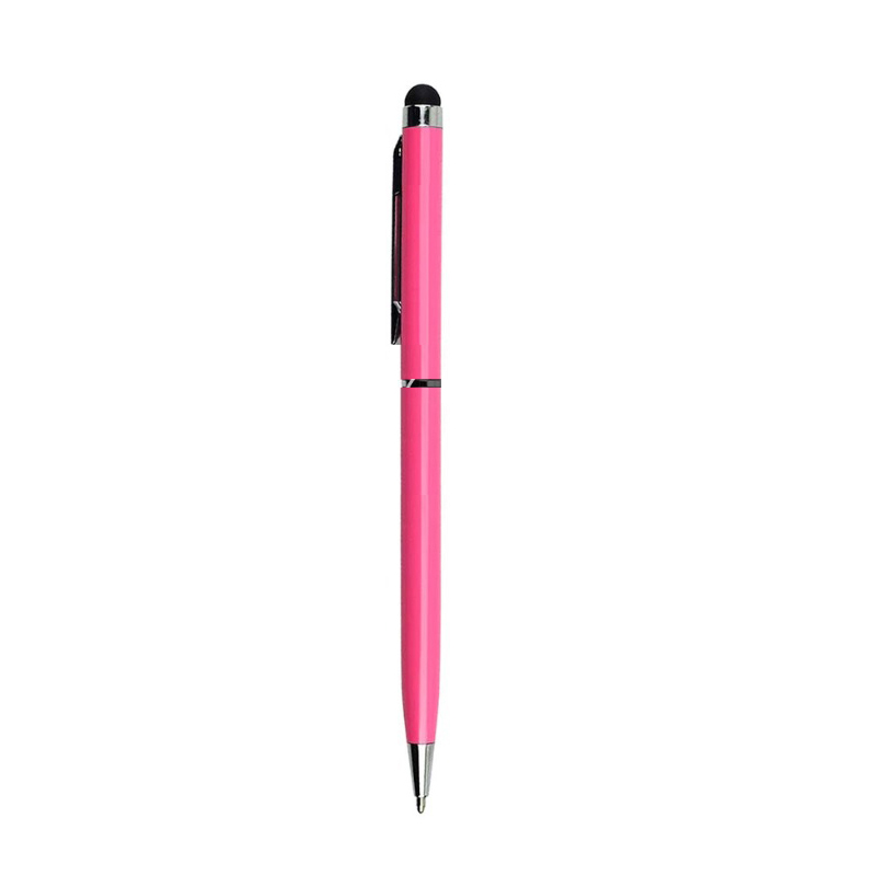 Universal 2 In 1 Touch Screen Stylus Pens For Ipad Iphone Samsung Tablet All Mobile Phones Tablet PC Pink