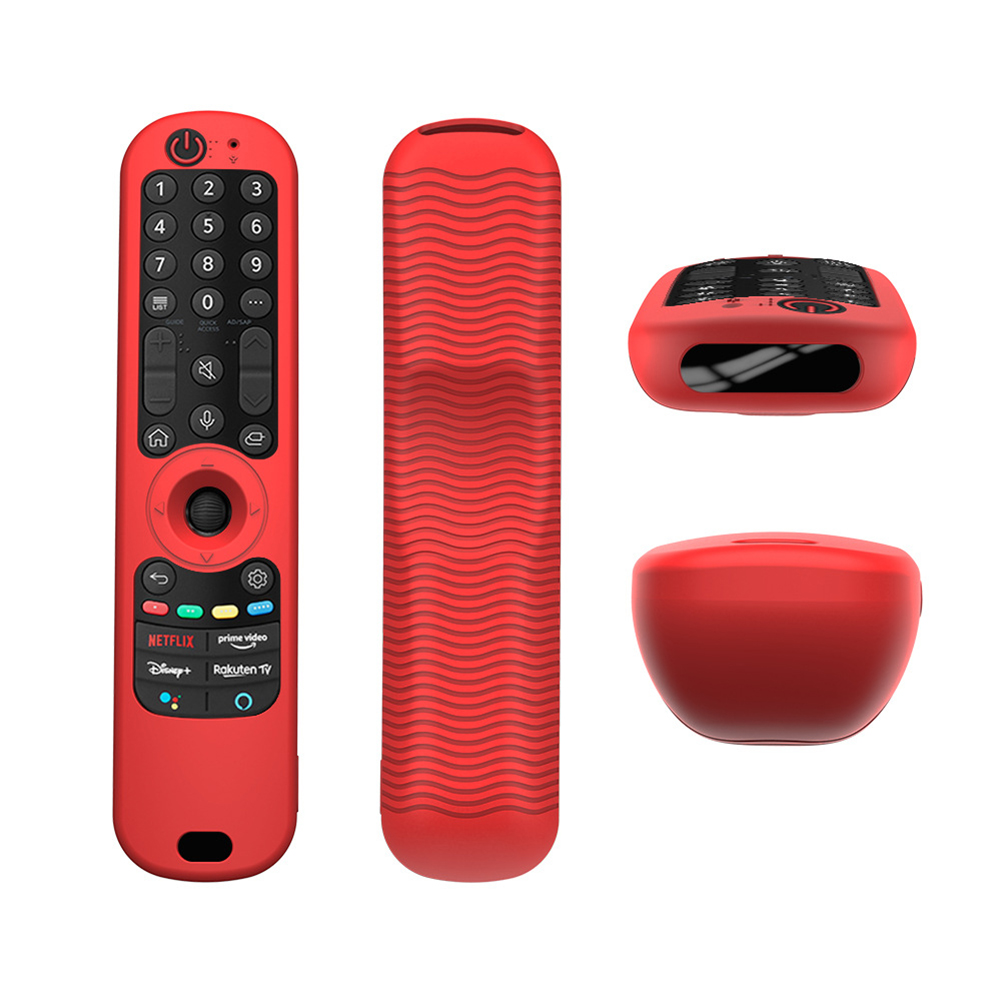 Silicone Protective Remote Control Cover Waterproof Case Compatible For Lg An-mr21gc Mr21n/21ga Tv Remote red