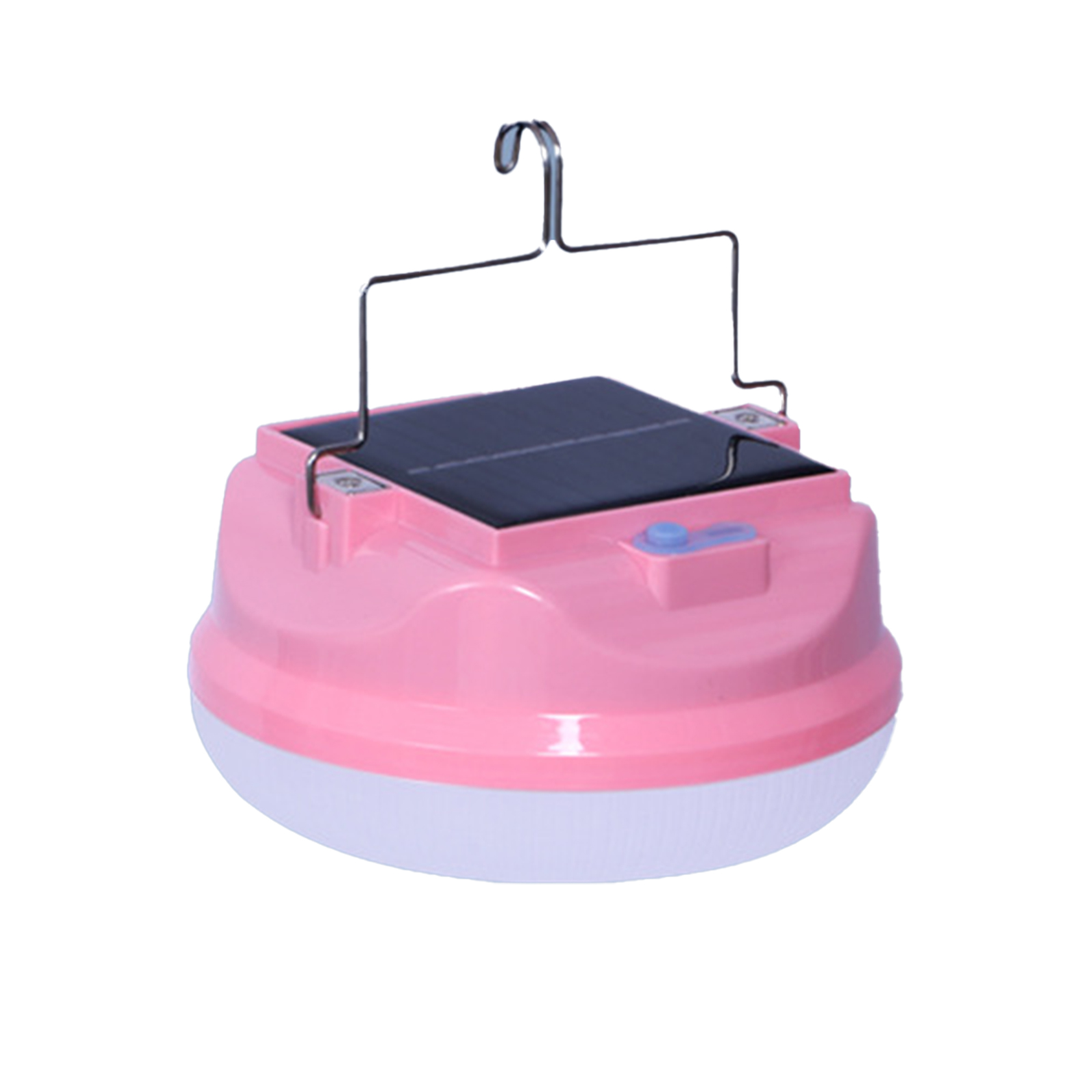 Solar Emergency Light Rechargeable Light Bulb Portable Emergency Bulbs Hanging Tent Light LED Lantern 3600MAH Waterproof Light For Outdoor Camping Tent pink