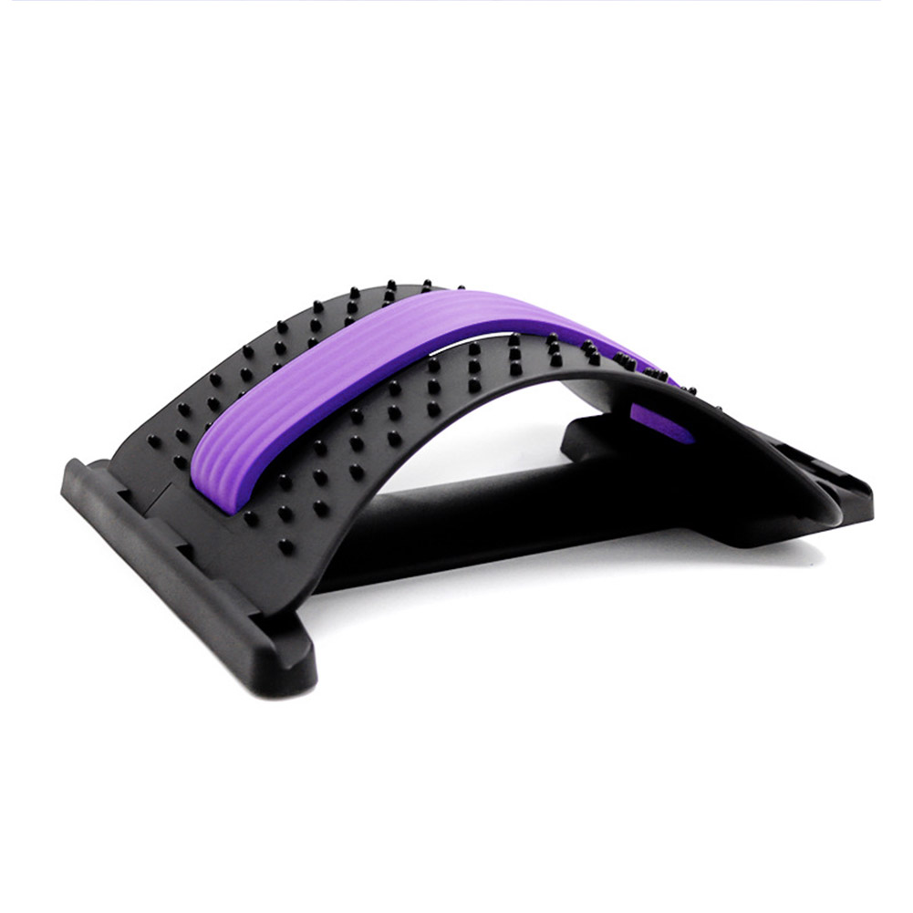Lumbar Massager Correction Plate multi-function  Lumbar Traction Device purple