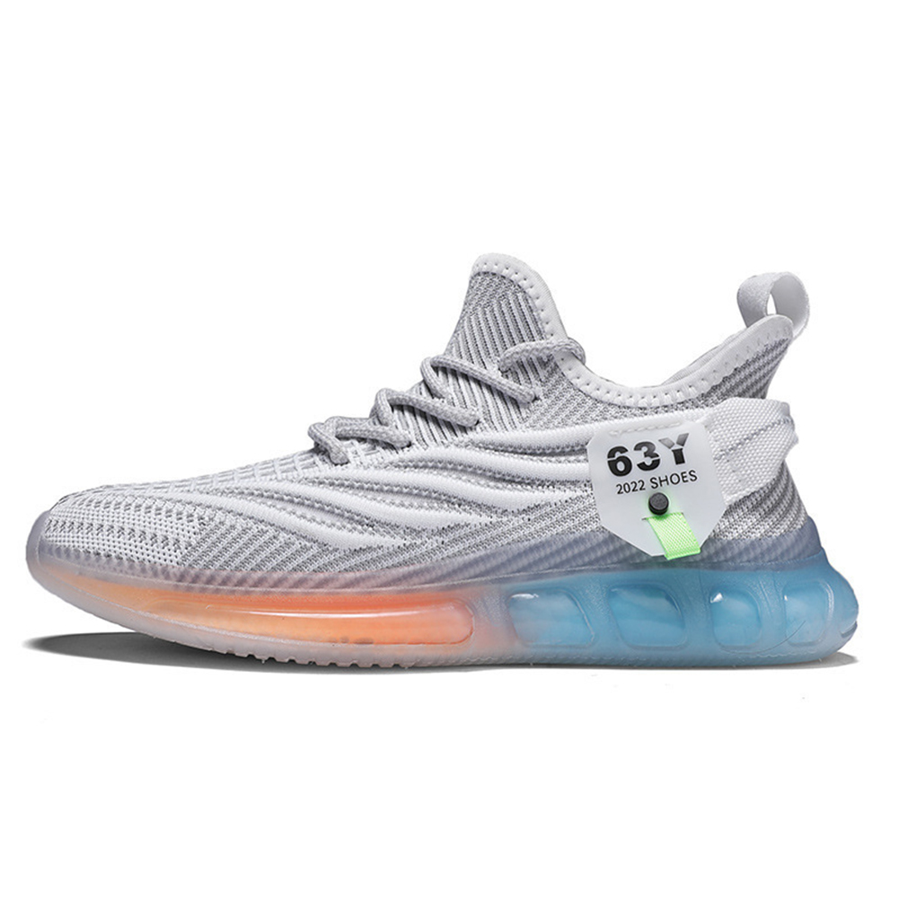 Sneakers For Men Breathable Mesh Running Shoes Anti-slip Wear-resistant Rubber Soles Sport Shoes For Running Fitness grey 43