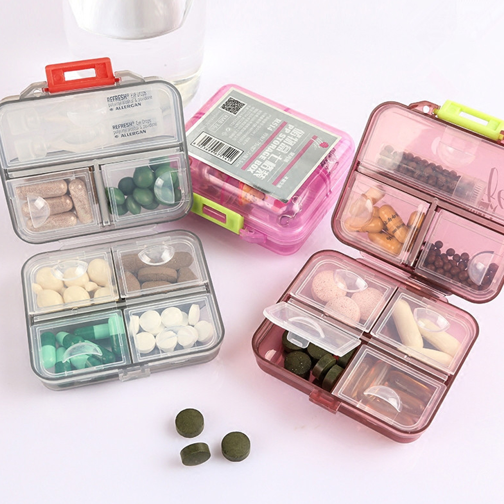 Mini Portable Pill Box Organizer Small Week First Aid Kit for Travel