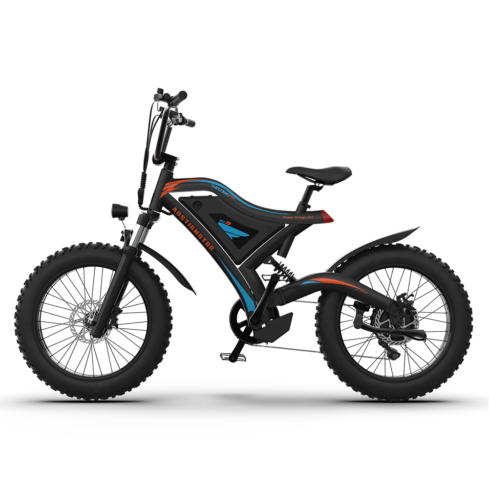 US Aostirmotor 20 Inch Fat Tire Electric Bicycle 500w Motor