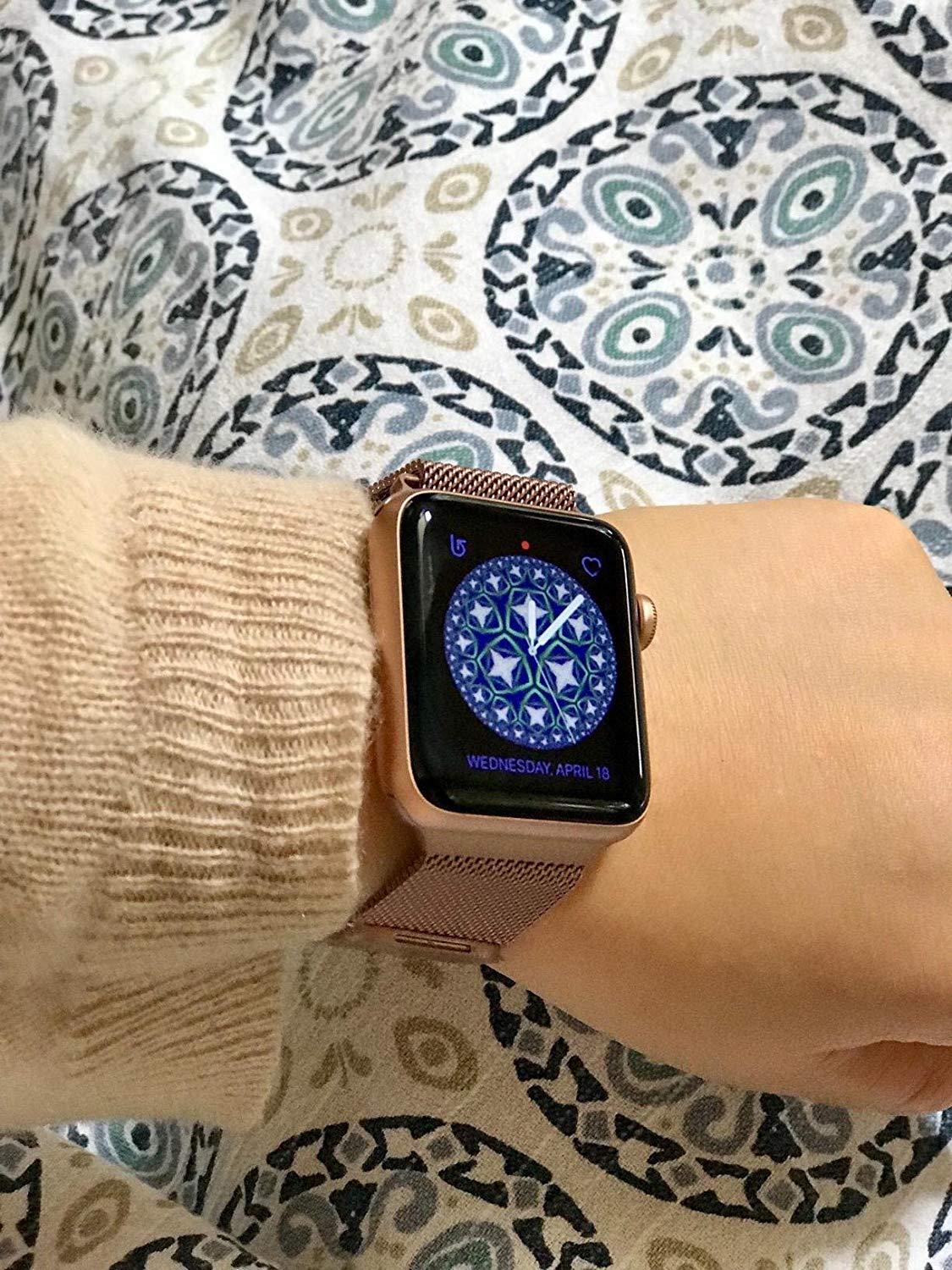 apple watch 4 on three