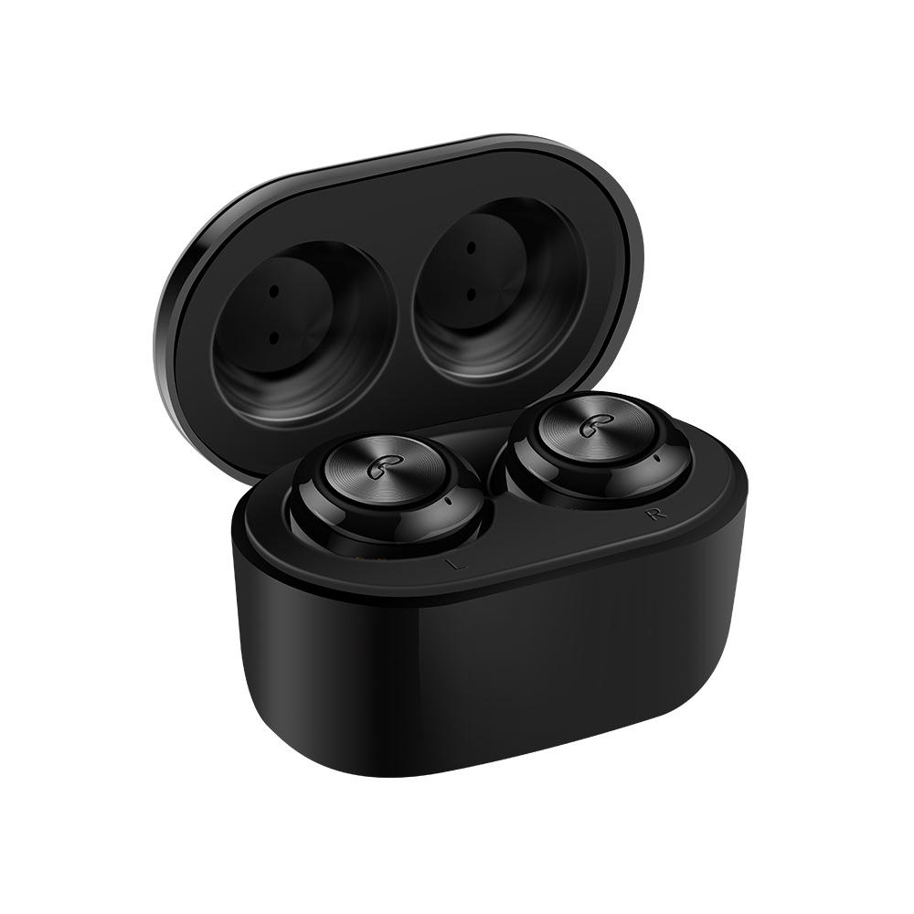 A6 TWS Bluetooth 5.0 Headphones Wireless Speaker in Ear Earbuds Wireless Headphones True Sport Headset for iOS Android Black