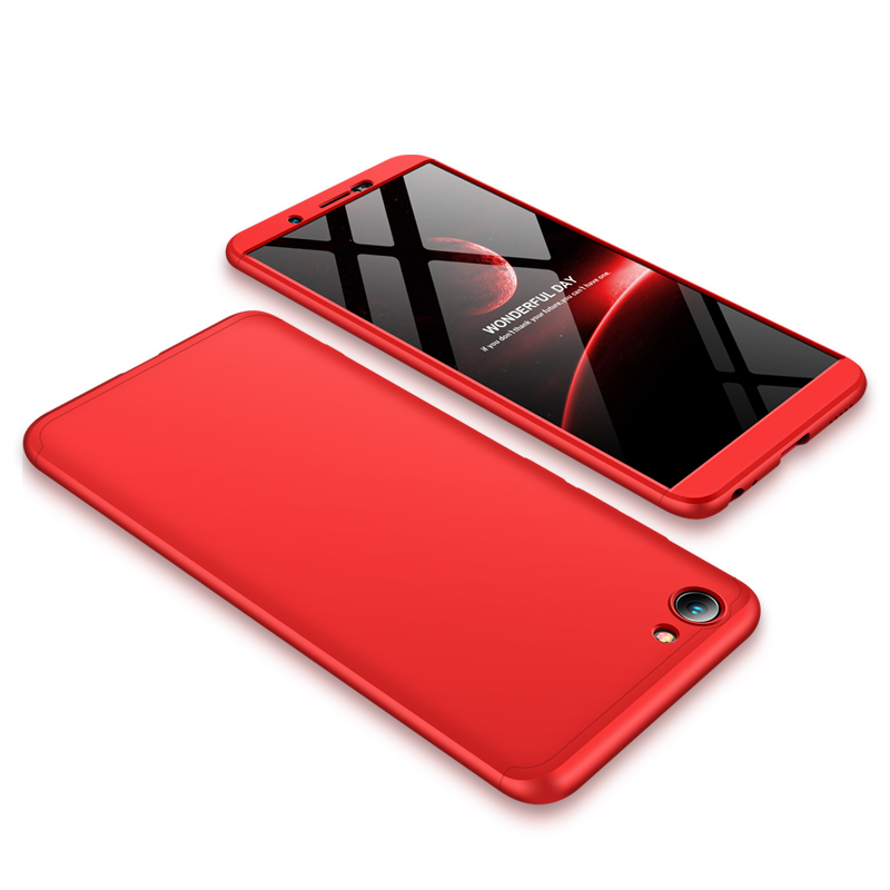 Wholesale For Vivo Y71 Slim 3 In 1 Hybrid Hard Case Full Body 360 Degree Protection Back Cover Red From China