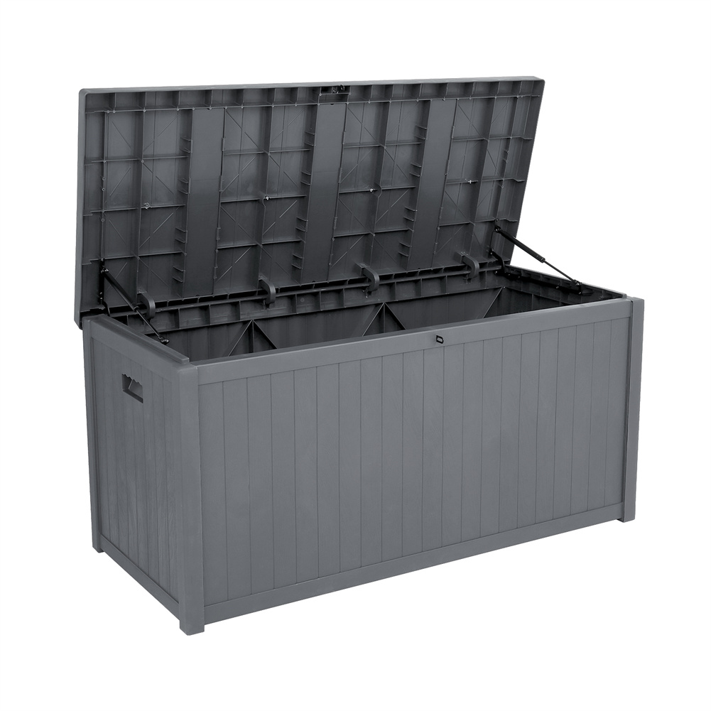 US 113 Gallons Cuboid Courtyard Storage Box Waterproof Lockable Tools