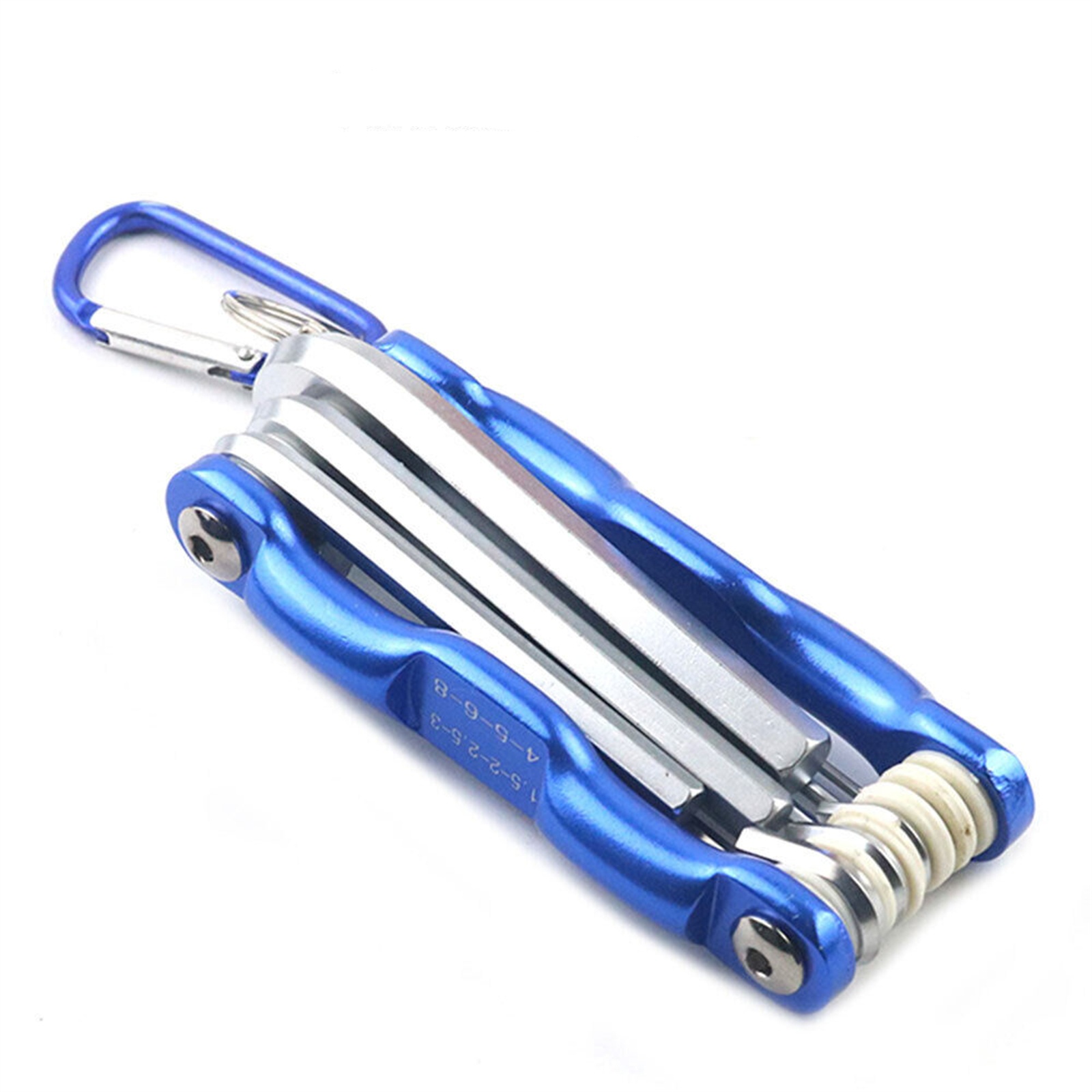 Folding Allen Wrench Set, Metric Allen Wrench Set, High Impact, Metric Folding Hex Key Set For Bicycles, Motorcycles, Vehicles, Furniture, Machinery Large flat head Folding6x1.5-6