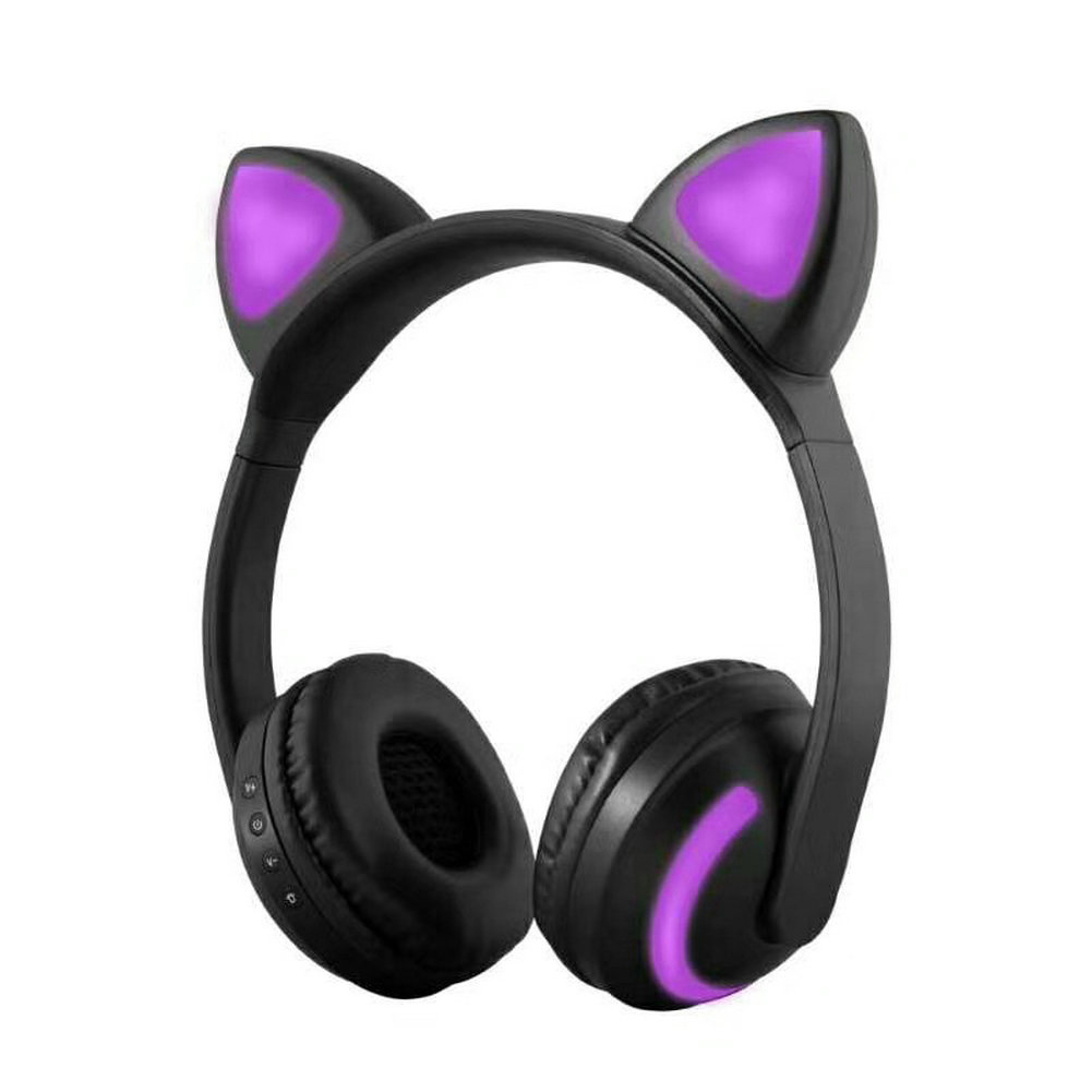 Wireless Bluetooth Headphones Head-mounted Stereo Bass Wireless Bluetooth Headset Cat Ears