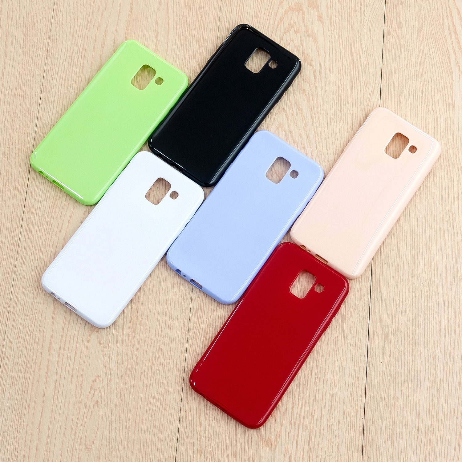 For Samsung J6/J6 Plus 2018 Smartphone Cover Shock Absorption Glossy ...