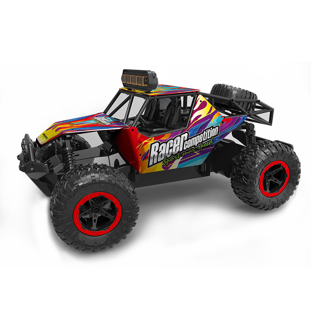 1:16 RC Car with Lights Throttle Alloy High-speed Off-road Vehicle Toys