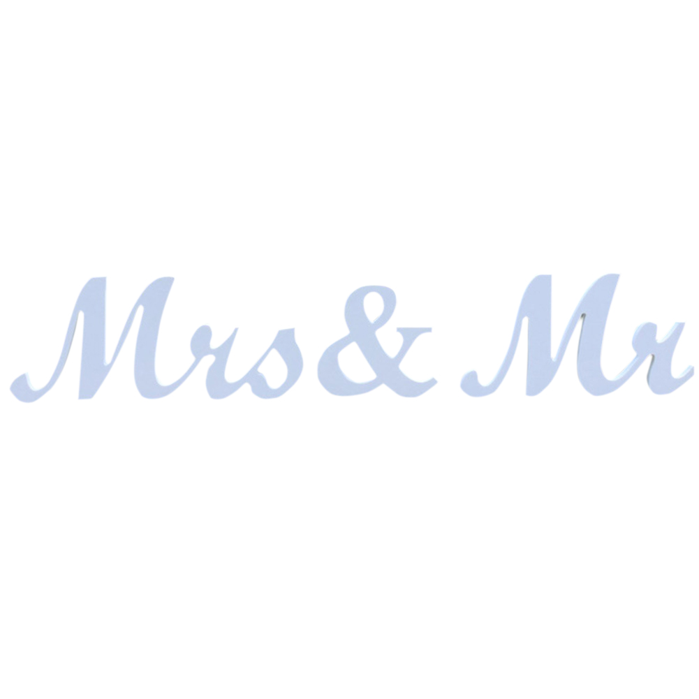 US Letters Mr Mrs Wedding Props Anniversary Party Decoration
