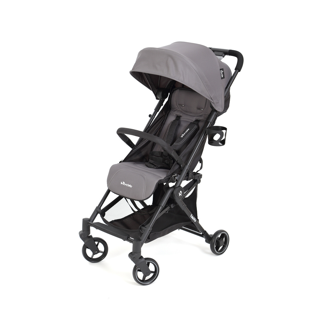 [US Direct] Convenience Lightweight Stroller With Aluminum Frame Large Seat Area Infant Stroller For Travel black