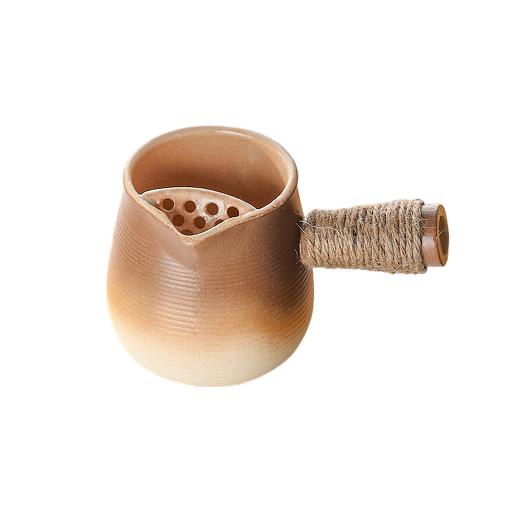 Mini Ceramic Teapot Handmade Teapots Kangfu Tea Pot Travel Tea Mug Ceramic Side Handle Jug For Carbon Furnace Electric Ceramic Furnace Gradual layer550ml (dry-fired)