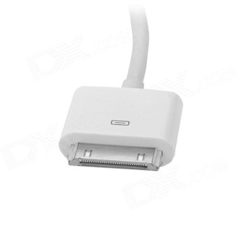 1080P 30 Pin Dock Male to HDMI Male Adapter Cable For iPhone Ipad Itouch- White