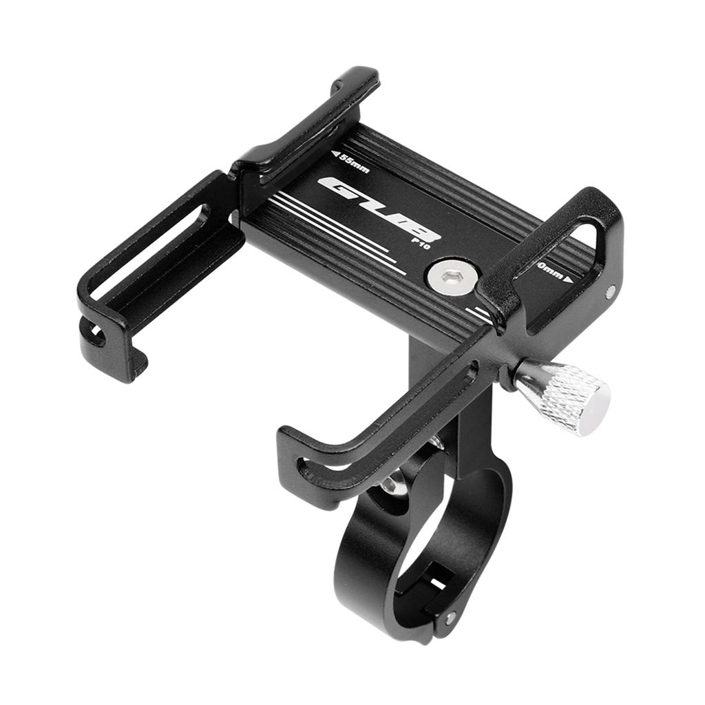 GUB Aluminum Alloy Bicycle Mobile Phone Holder Enhanced Four-claw Design Phone Stand for Bike Electric Bike Motorcycle black_Universal
