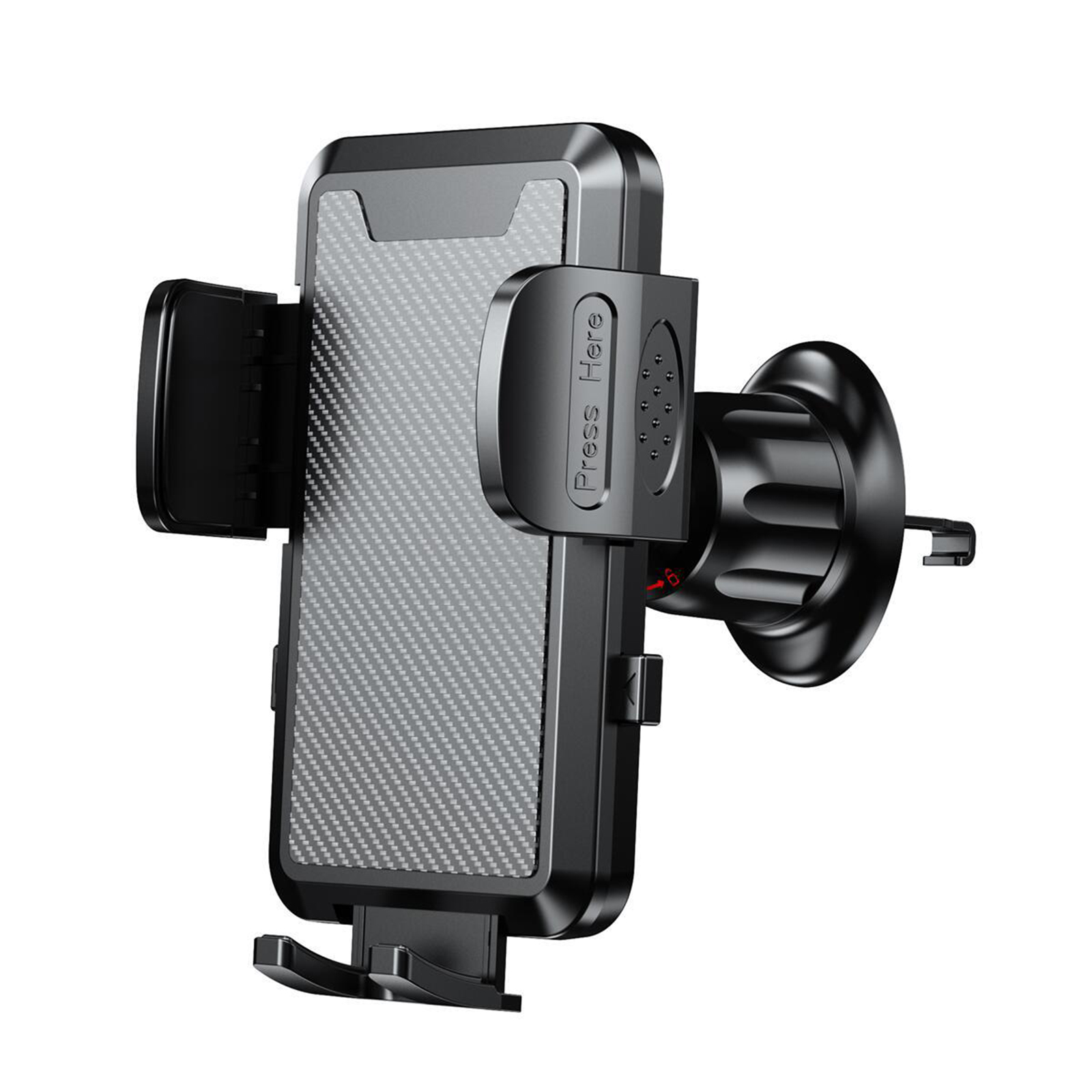 Car Phone Holder Vent Mount 360° Rotate Hands Free Cell Phone Holder Air Vent Automobile Cradle For All Smartphone carbon fiber pattern