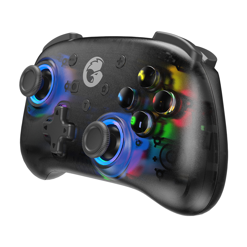 T4 Mini Bluetooth-compatible 5.0 Wireless  Gamepad Game Controller Colorful Compatible For Switch Pc Hid Mfi black